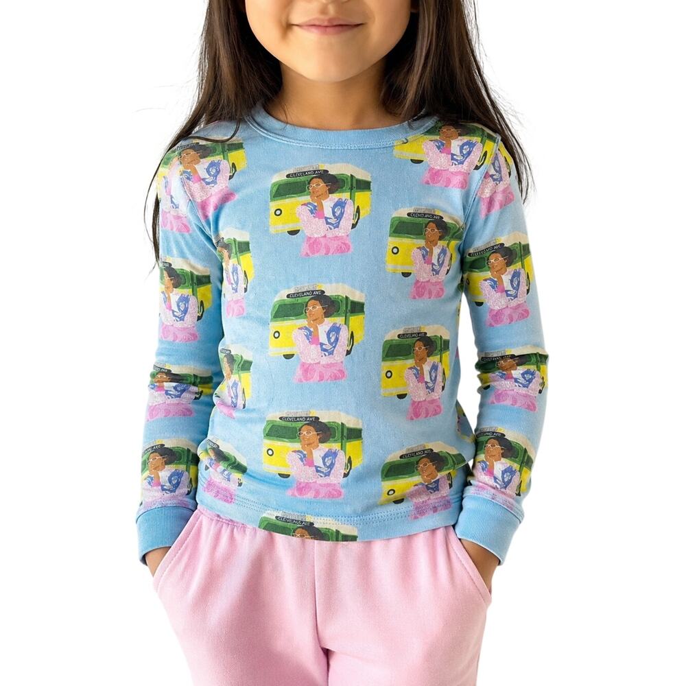 Piccolina Rosa Parks Pajama Sleep Top Girls 7 Cleveland Ave Blue